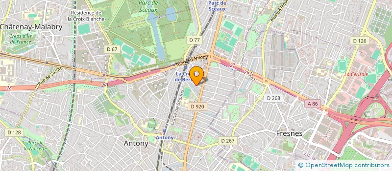 localisation de l'entreprise VGC à ANTONY