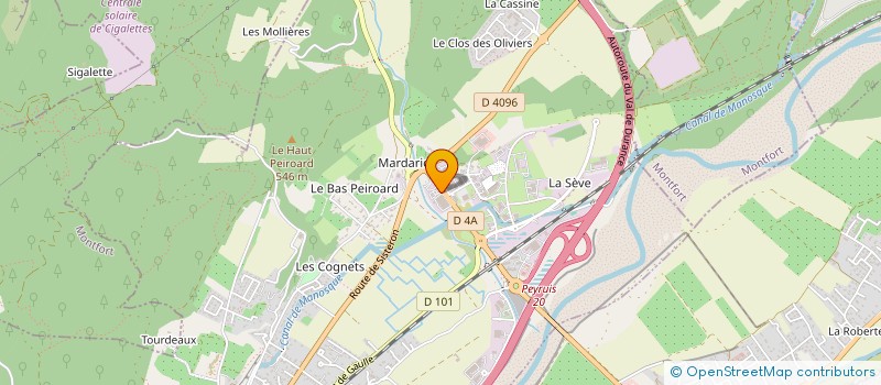 localisation de l'entreprise VGF à PEYRUIS