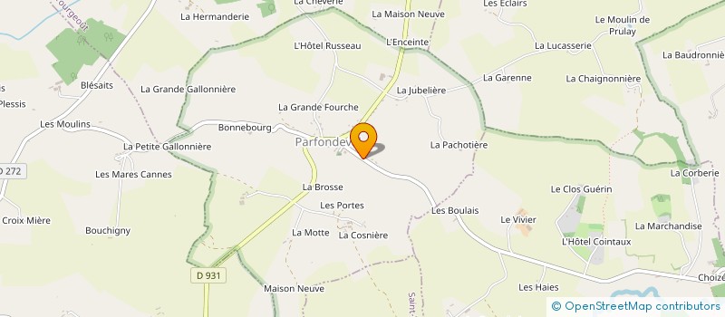 localisation de l'entreprise VGF à PARFONDEVAL