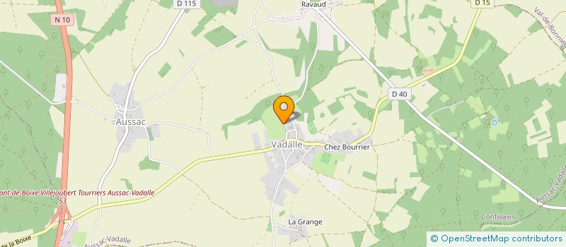 localisation de l'entreprise VGIMMO à AUSSAC-VADALLE