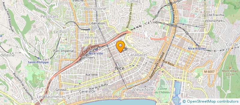 localisation de l'entreprise VGL à NICE