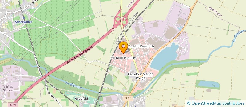 localisation de l'entreprise VGM DISTRIBUTION à SELESTAT