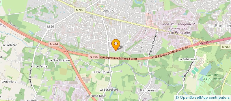 localisation de l'entreprise VGMC'IMMO à SAUTRON