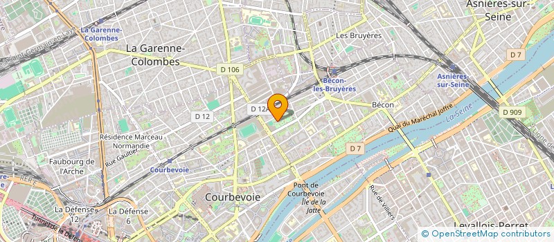 localisation de l'entreprise VGO-INFORMATIQUE à COURBEVOIE