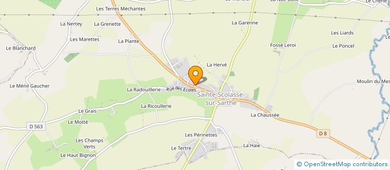 localisation de l'entreprise VGOSSET SERVICES PRO à SAINTE-SCOLASSE-SUR-SARTHE
