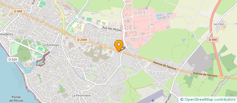 localisation de l'entreprise VGP 85 à LES SABLES D'OLONNE