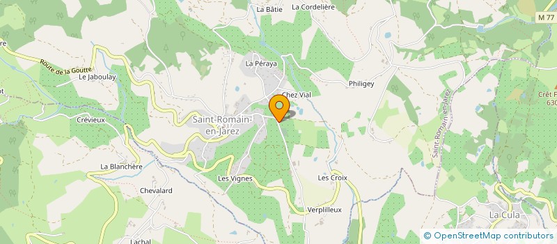 localisation de l'entreprise VGP DE L'OUEST LYONNAIS  SAINT-ROMAIN-EN-JAREZ