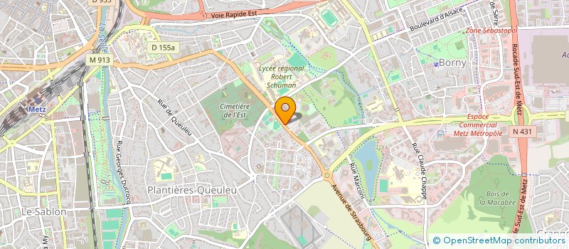 localisation de l'entreprise VGRF GRAND EST  METZ