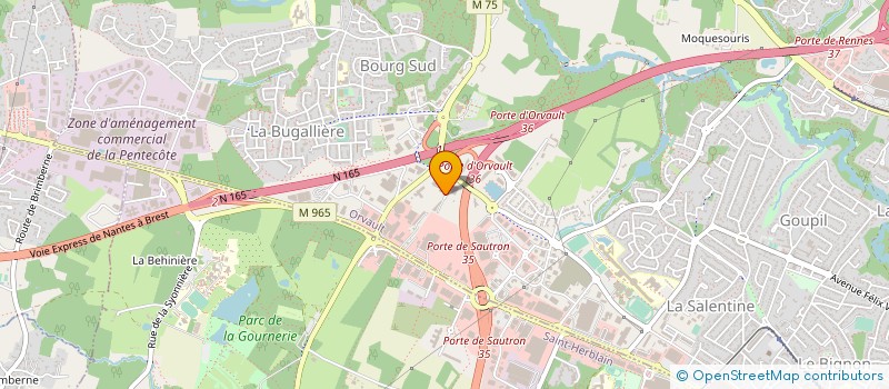localisation de l'entreprise VGRF GRAND OUEST à ORVAULT
