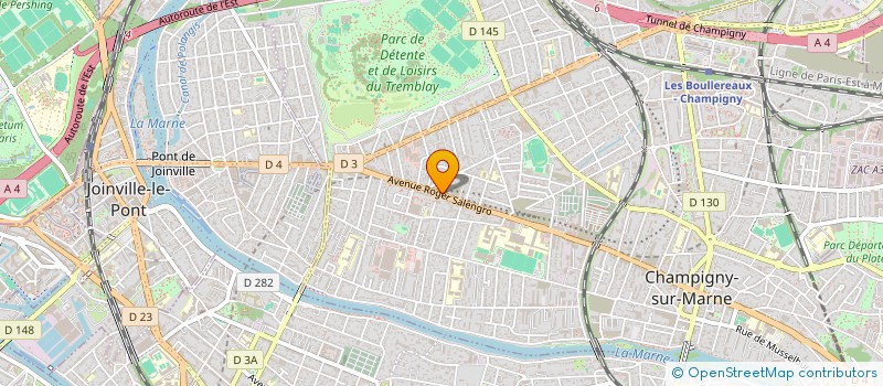 localisation de l'entreprise VGROUP à CHAMPIGNY-SUR-MARNE