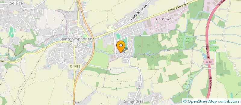 localisation de l'entreprise VGS  SAINT-SYMPHORIEN-D'OZON