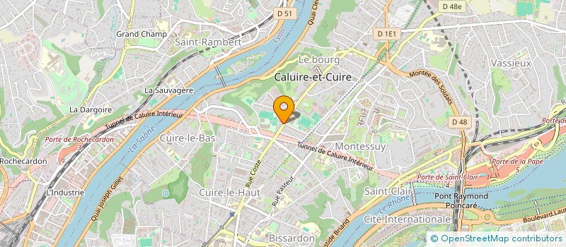 localisation de l'entreprise VGS OPTIQUE à CALUIRE-ET-CUIRE