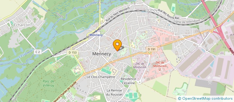 localisation de l'entreprise VGV à MENNECY