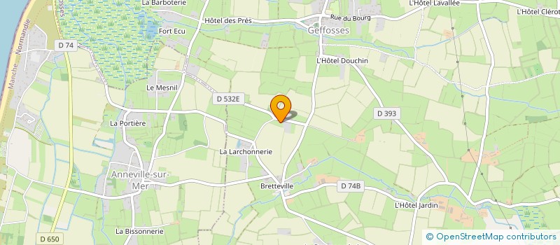localisation de l'entreprise VH à GEFFOSSES