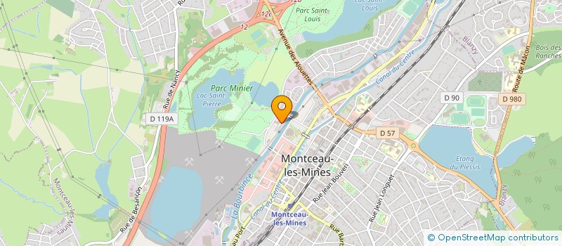 localisation de l'entreprise VH AUTO 71  MONTCEAU-LES-MINES