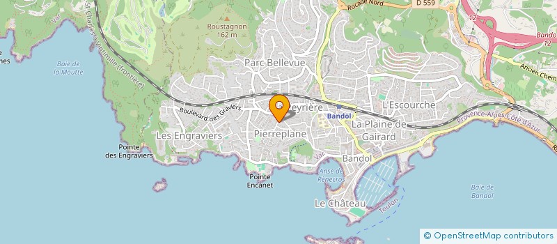 localisation de l'entreprise VH AUTO SUD  TOULON