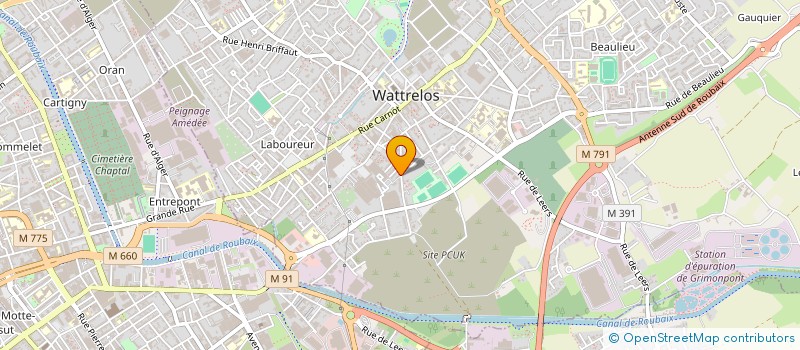 localisation de l'entreprise VH PRESTI RENOV à WATTRELOS