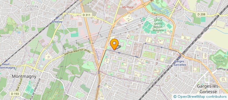 localisation de l'entreprise VH SOFTWARE à SARCELLES