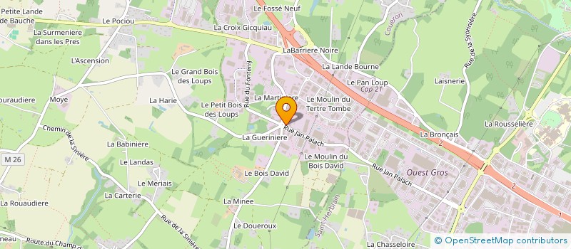 localisation de l'entreprise VH2T à COUERON