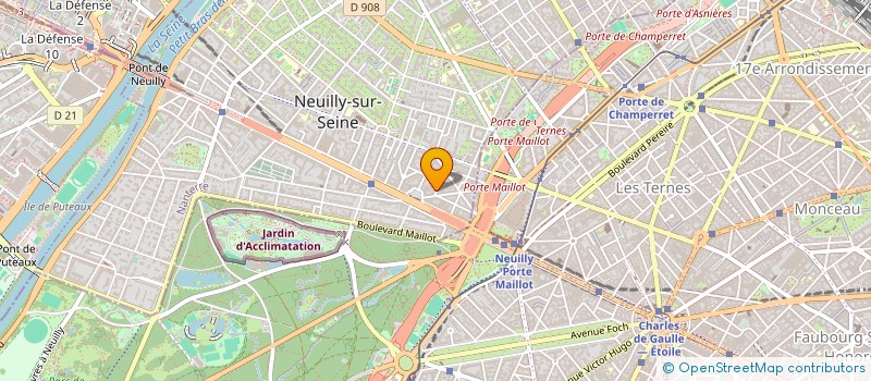 localisation de l'entreprise VHB à NEUILLY-SUR-SEINE