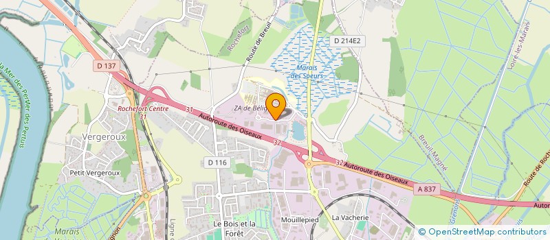 localisation de l'entreprise VHB IMMO  ROCHEFORT