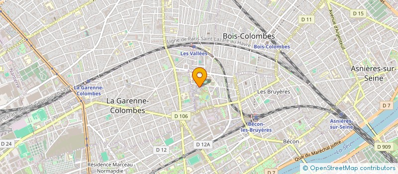 localisation de l'entreprise VHC à BOIS-COLOMBES