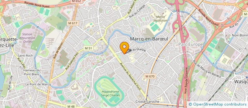 localisation de l'entreprise VHLD à MARCQ-EN-BARŒUL