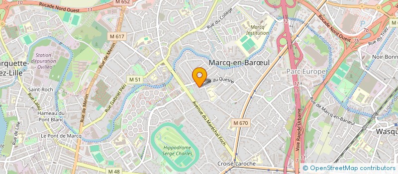 localisation de l'entreprise VHLD SOCAMACH à MARCQ-EN-BARŒUL