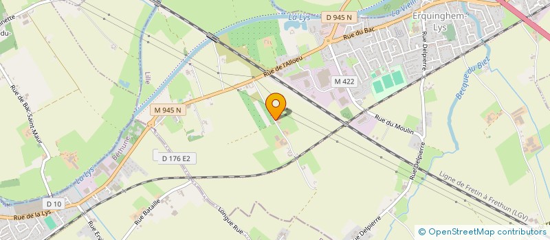 localisation de l'entreprise VHRY  ERQUINGHEM-LYS