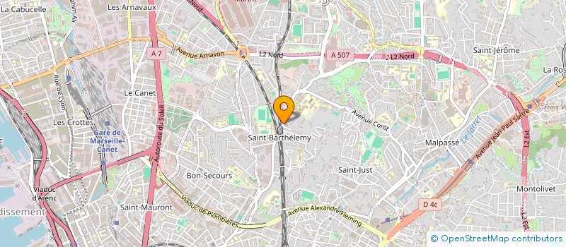 localisation de l'entreprise VHS à MARSEILLE