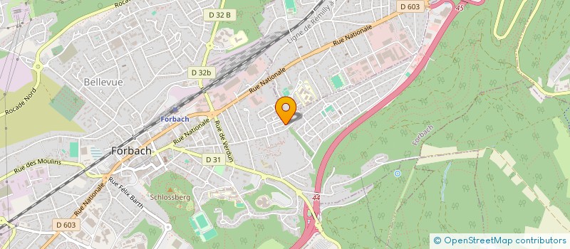 localisation de l'entreprise VHUGO  FORBACH