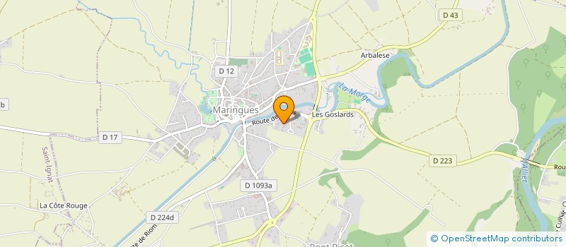 localisation de l'entreprise VI BAT à MARINGUES