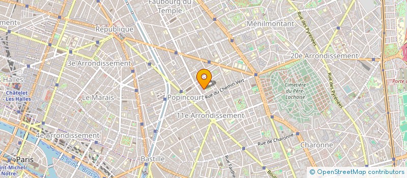 localisation de l'entreprise VI CREATIONS  PARIS