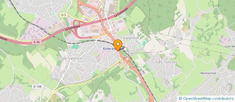 localisation de l'entreprise VI INVEST  ECOLE-VALENTIN