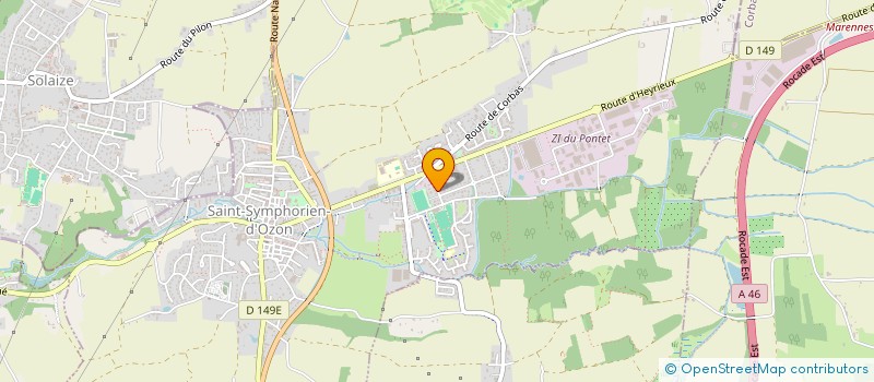 localisation de l'entreprise VI-LA PROMOTION  SAINT-SYMPHORIEN-D'OZON