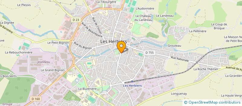localisation de l'entreprise VI LE ROURET à LES HERBIERS