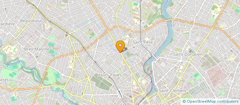 localisation de l'entreprise VI'NVEST à NANTES