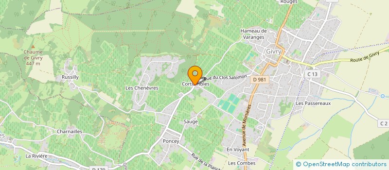 localisation de l'entreprise VI-TA-MINE  GIVRY