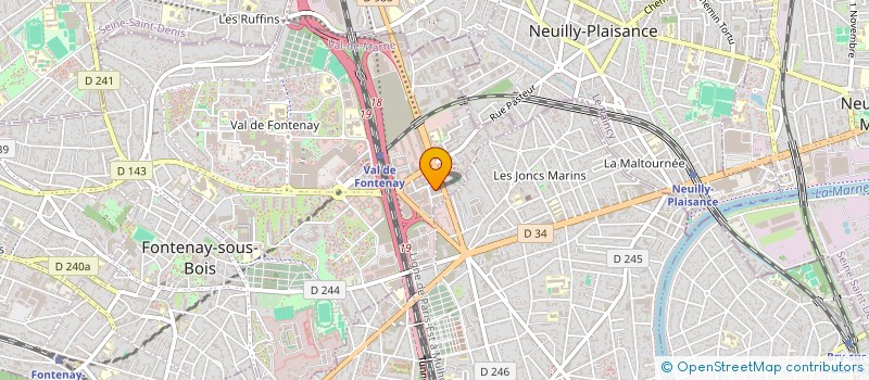 localisation de l'entreprise VI7 à FONTENAY-SOUS-BOIS