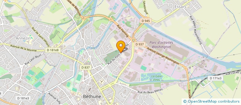 localisation de l'entreprise VIA 2 I  BETHUNE