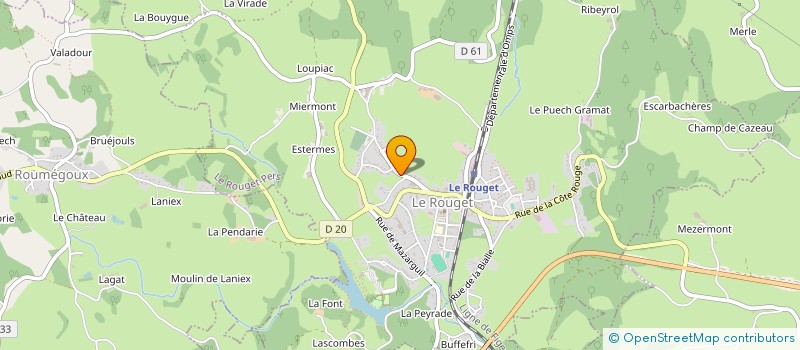 localisation de l'entreprise VIA à LE ROUGET-PERS