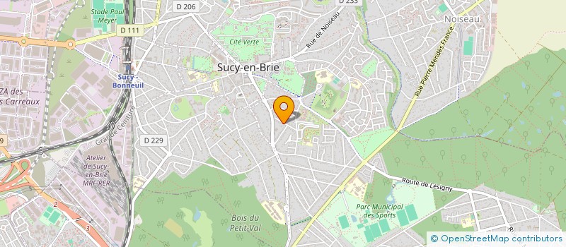 localisation de l'entreprise VIA à SUCY-EN-BRIE