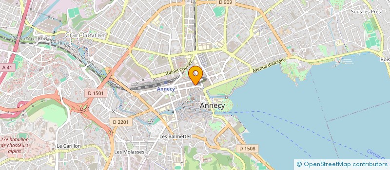 localisation de l'entreprise VIA ASSURANCES à ANNECY