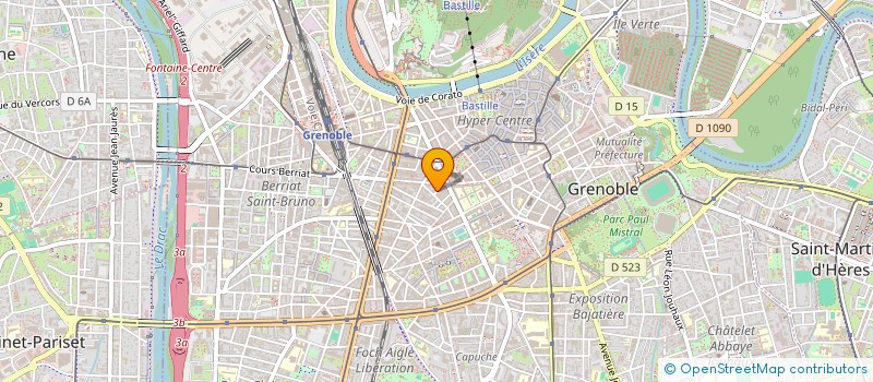 localisation de l'entreprise VIA'B.E. à GRENOBLE