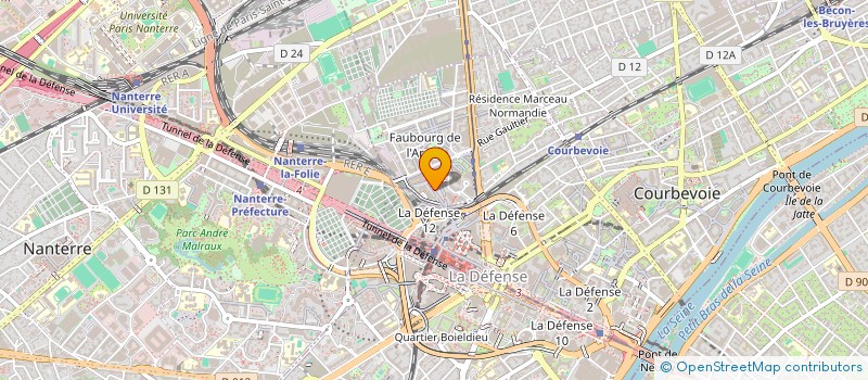 localisation de l'entreprise VIA BELLA RESTAURATION à COURBEVOIE