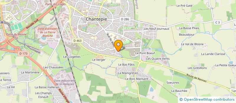 localisation de l'entreprise VIA BREIZH à CHANTEPIE