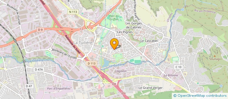 localisation de l'entreprise VIA COM II à VITROLLES