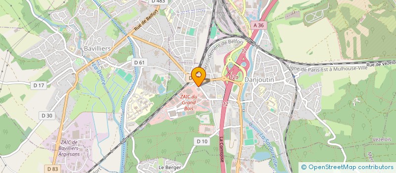 localisation de l'entreprise VIA CORNA  DANJOUTIN