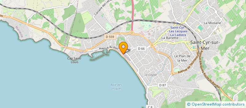 localisation de l'entreprise VIA CORSA à SAINT-CYR-SUR-MER