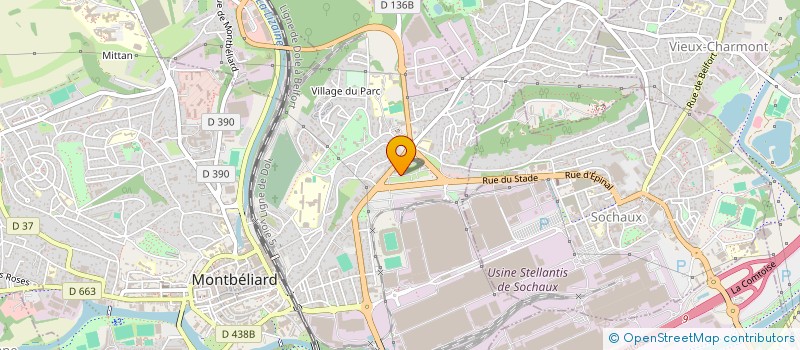 localisation de l'entreprise VIA'DOM à MONTBELIARD